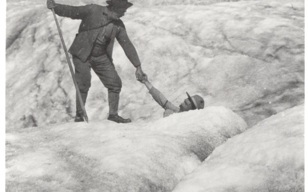 Tom in crevass 1930’s